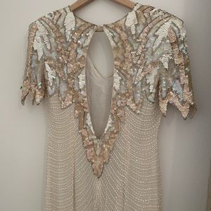 Vintage Bride: beaded and sequin wedding dress